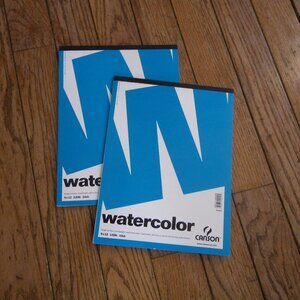 Canson Watercolor Paper Pads 9”x 12” White Heavyweight 120 lb. 7 Sheets